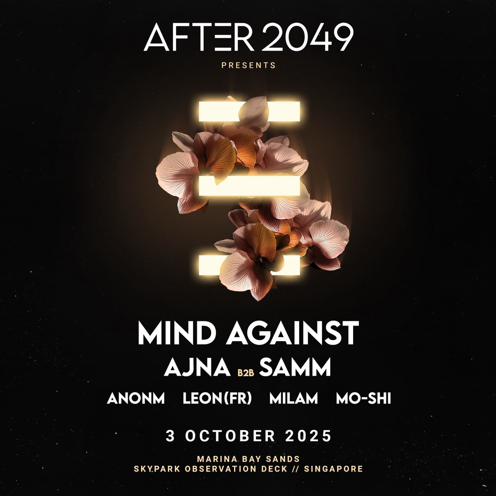 AFTER 2049 révèle les têtes d'affiche Mind Against et Ajna & Samm pour le début du week-end du Grand Prix de Singapour
