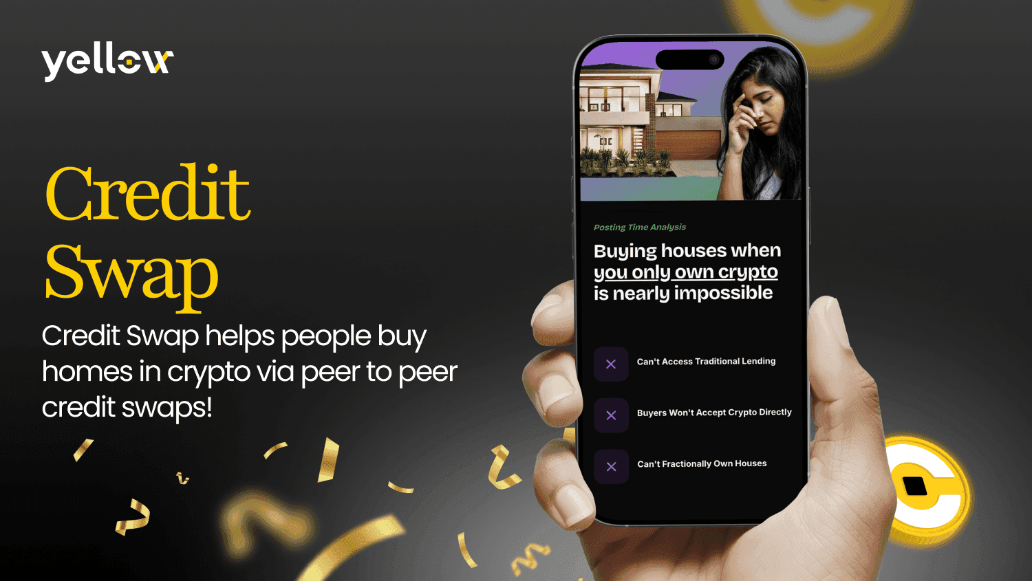 Yellow SDK impulsiona plataforma de troca de crédito para preencher a lacuna entre criptoativos e imóveis
