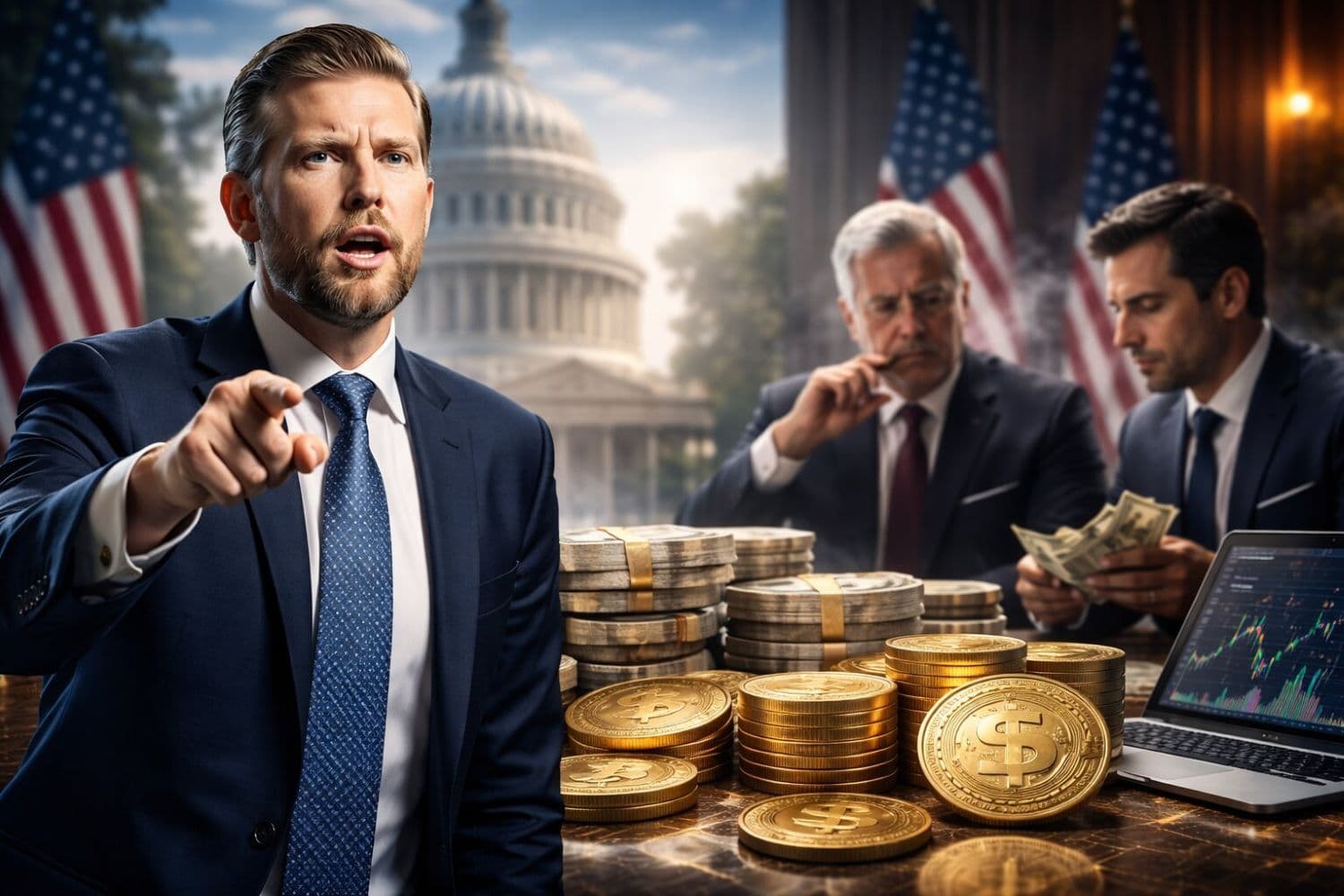 Eric Trump 指銀行遊說團體砸下數百萬美元 打擊穩定幣收益
