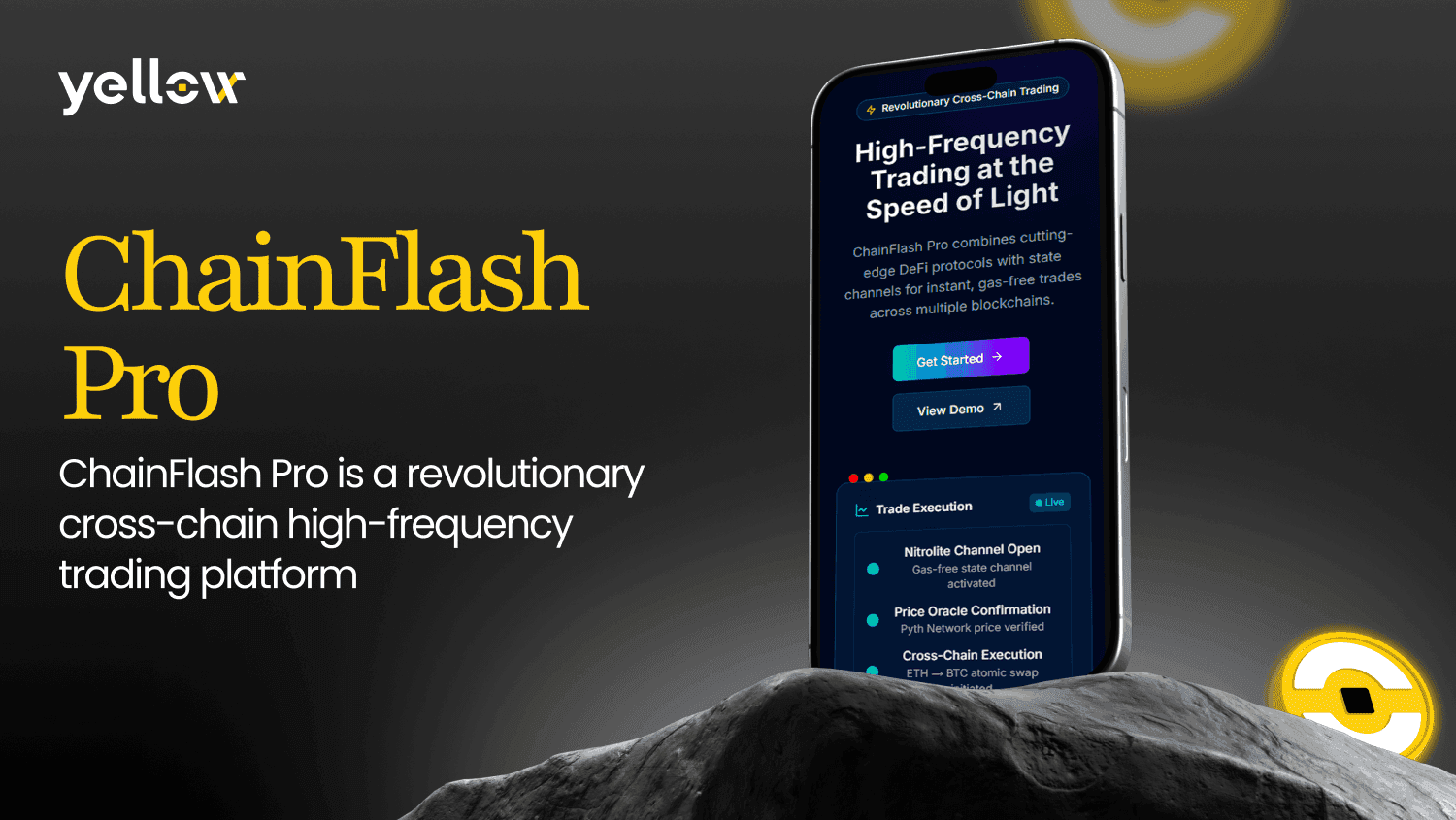 Жовта SDK підтримує платформу ChainFlash Pro для  забезпечення безгазової високочастотної торгівлі
