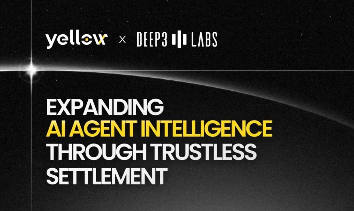 Yellow 携手 Deep3 Labs，以无信任清算架构升级 AI 交易智能
