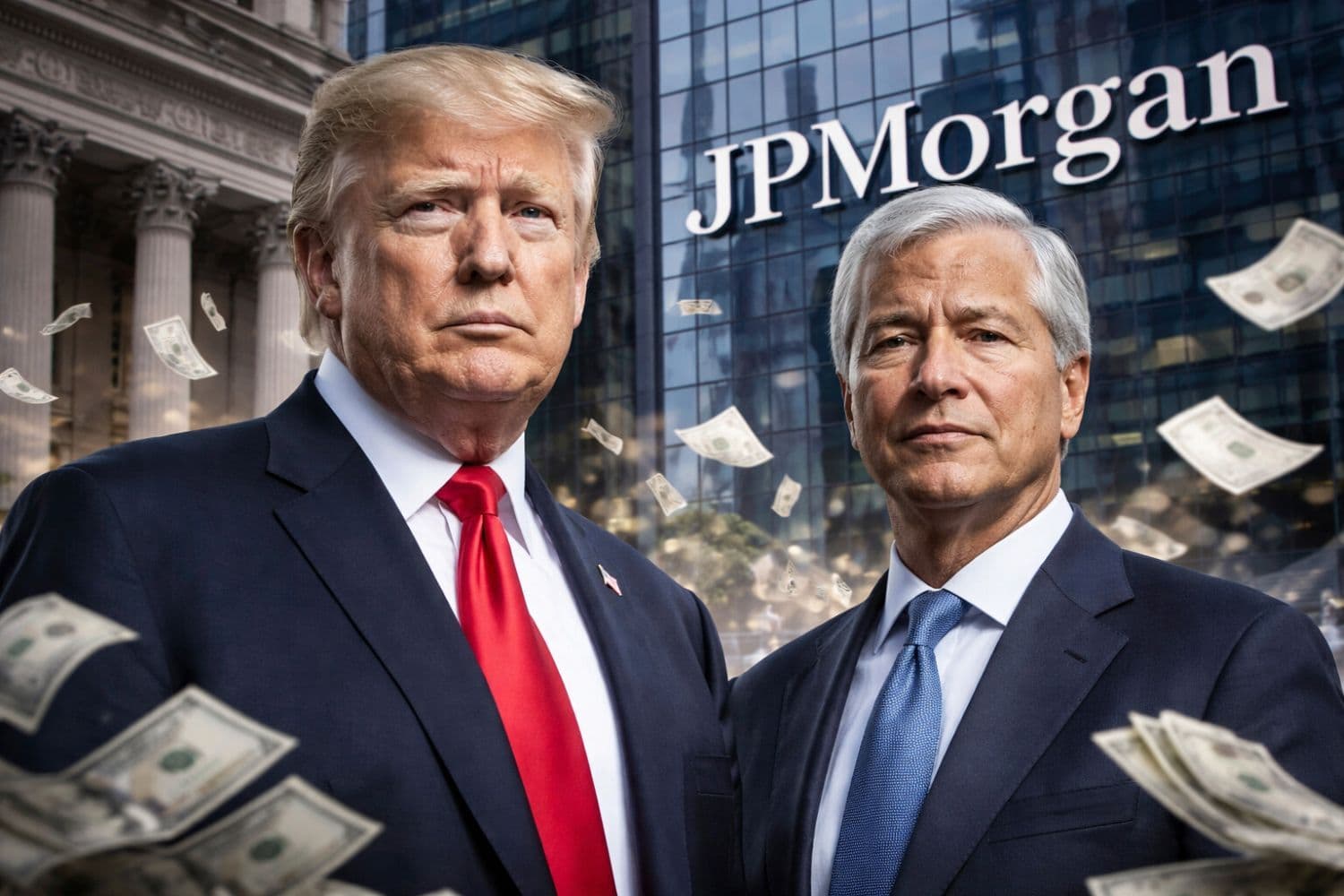 President vs. Banker: Trump's $5B Lawsuit Accuses JPMorgan CEO Jamie Dimon Of Weaponizing The Banking System