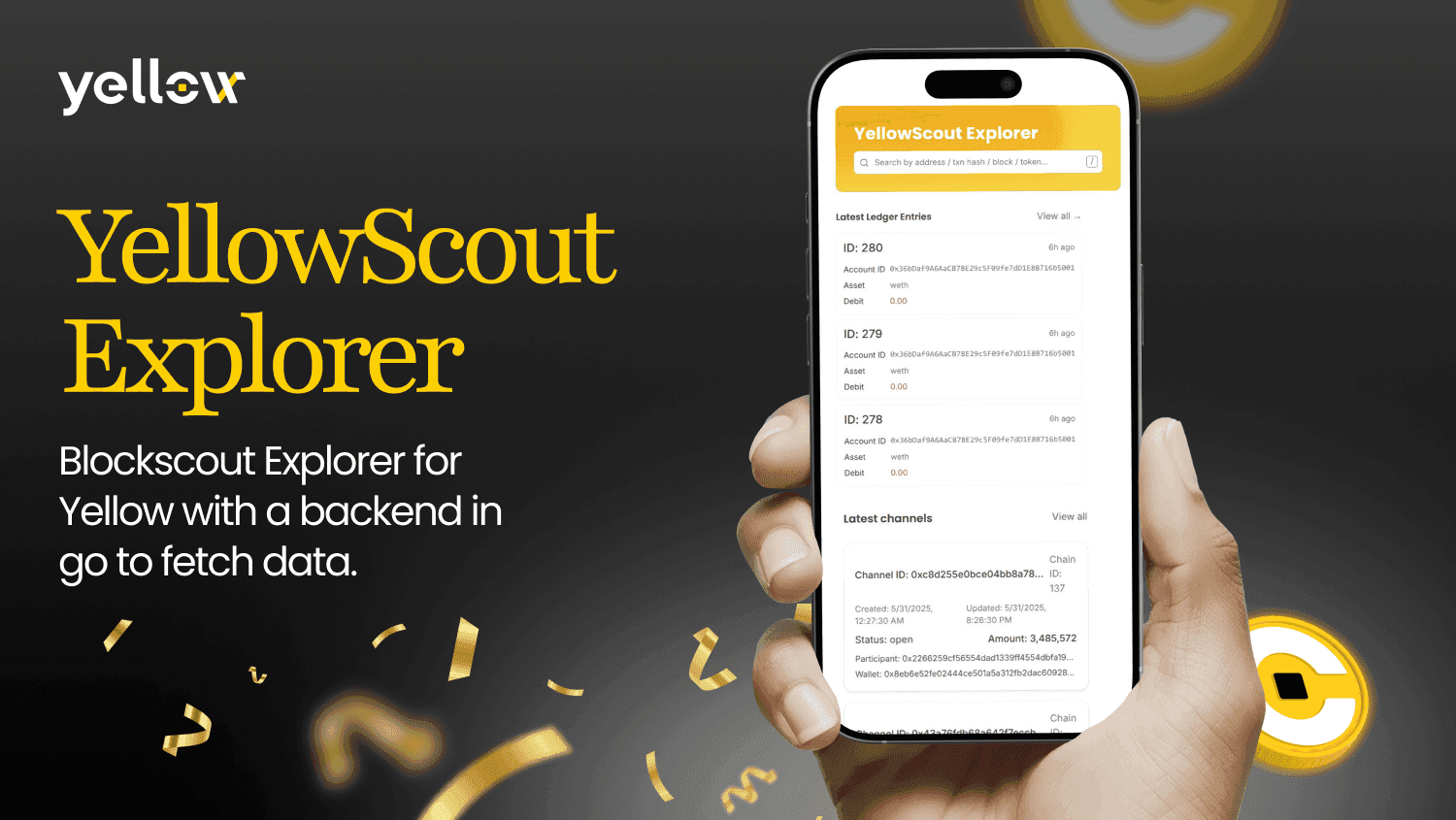 YellowScout Explorer запускається, щоб надати діяльність в реальному часі в державних каналах EVM-ланцюгів
