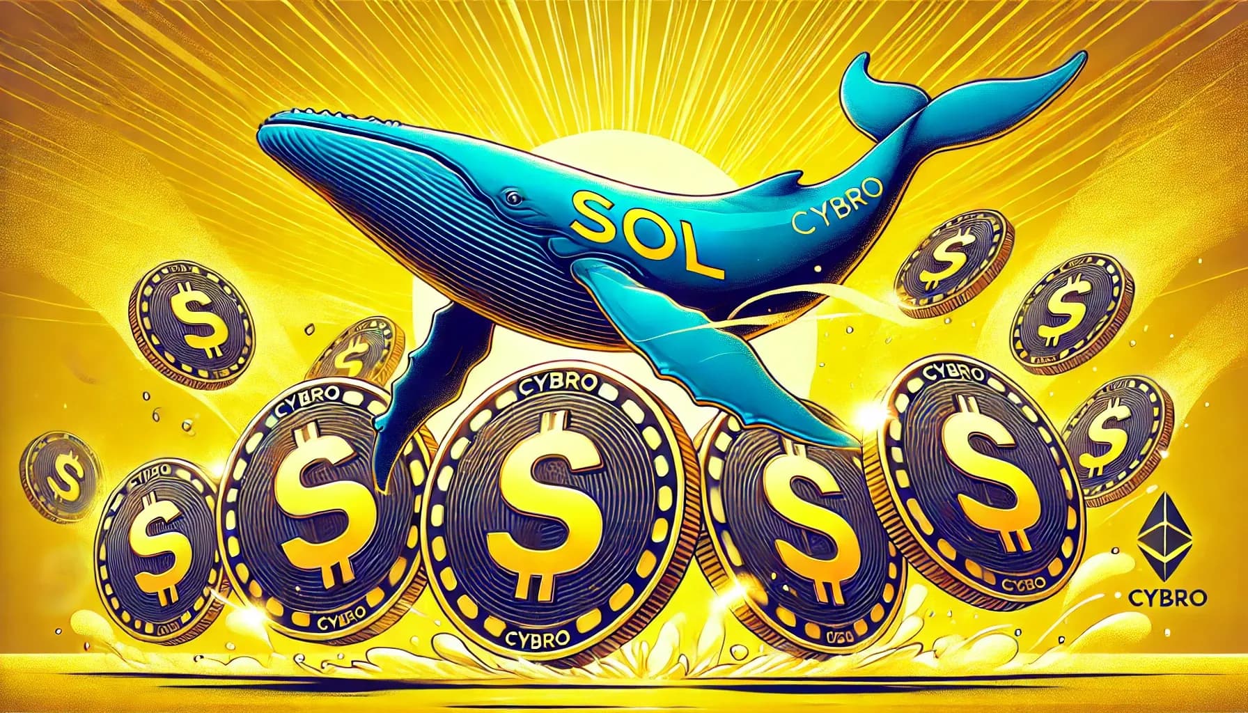 Solana-walvissen zijn dol op de DeFi-token CYBRO met een stijging van 10.000%
