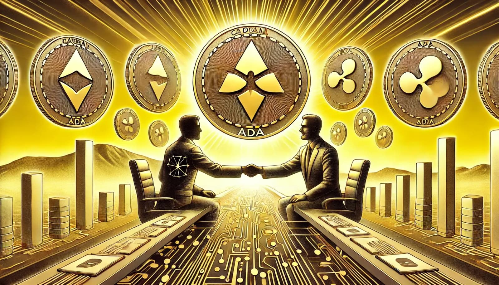 ADA Rallies Over Ripple-Cardano Partnership, GameFi Tokens Like RollBlock Surge 