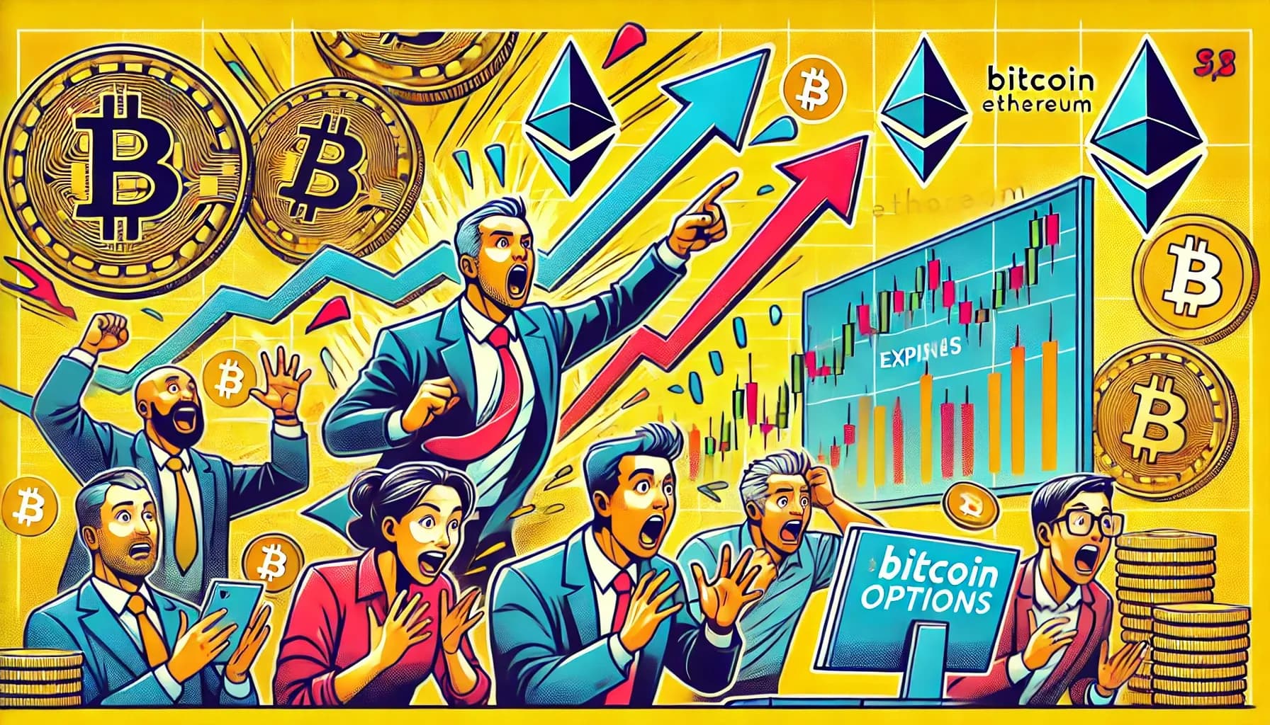 加密貨幣市場迎來比特幣及以太幣巨額期權到期：專家分析走勢
