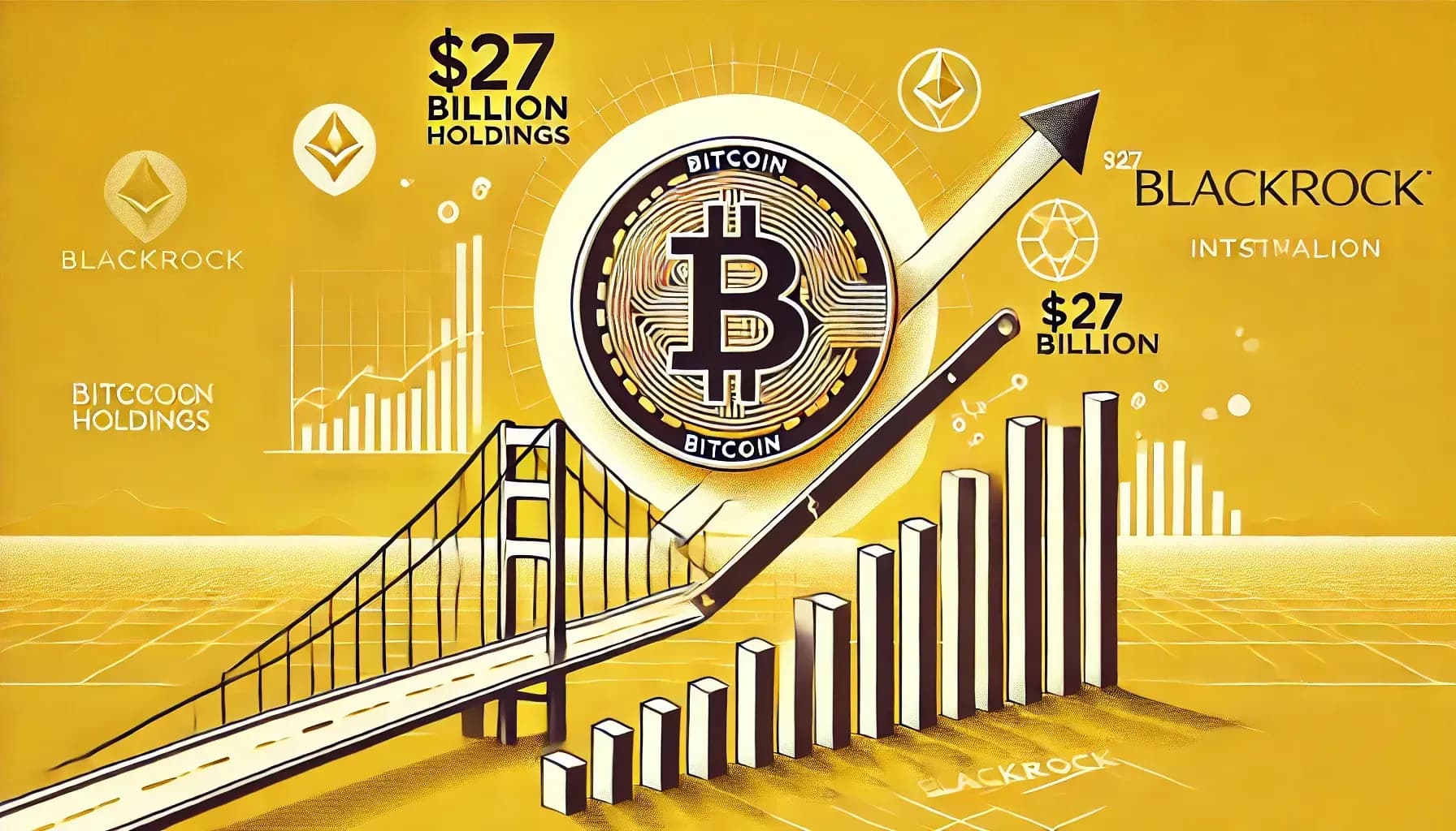 BlackRock reúne 400k Bitcoin, elevando a posse do token para $27 bilhões 
