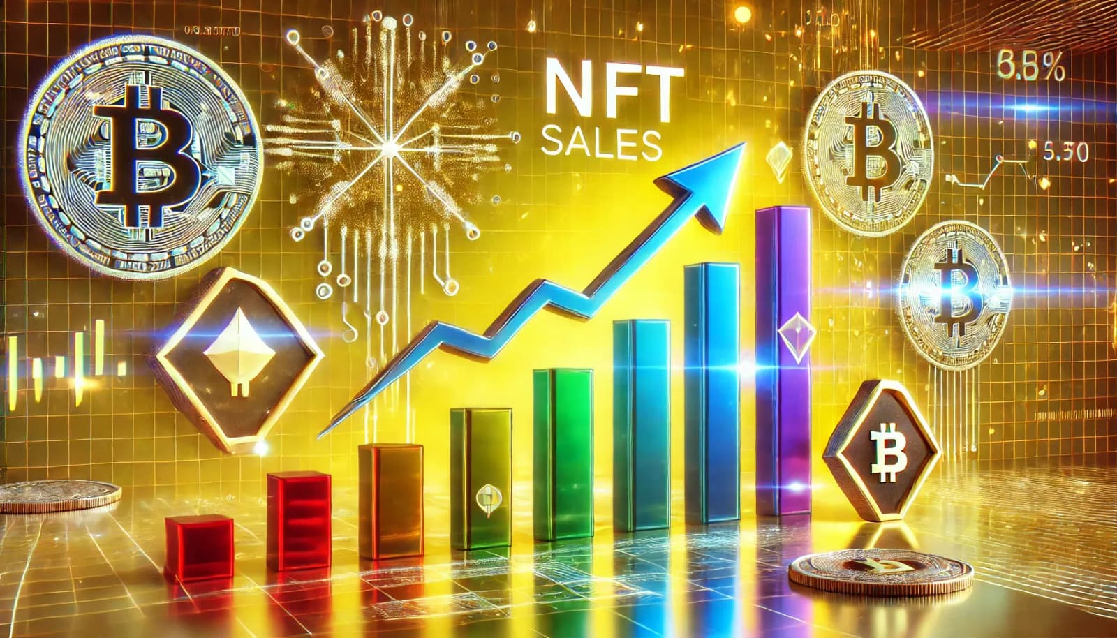 Продажи NFT выросли на 94% на прошлой неделе, когда Биткойн превысил $93000
