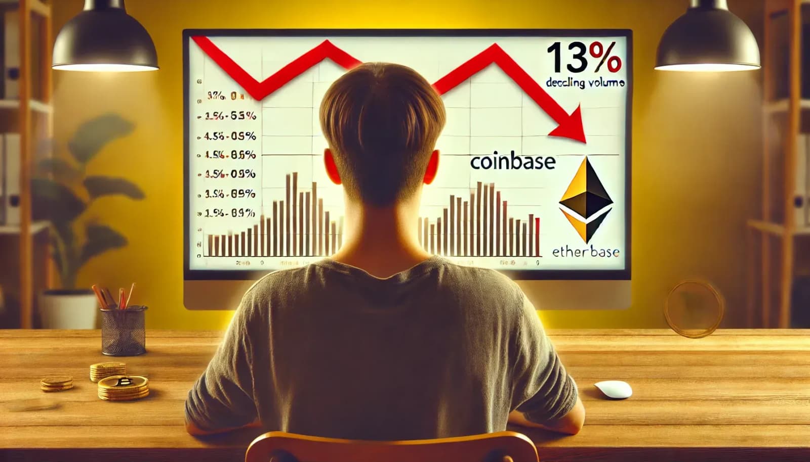 انخفاض حجم تداول كوين بيز بنسبة 13% في الربع الثالث بسبب تراجع الإيثريوم بنسبة 24%

