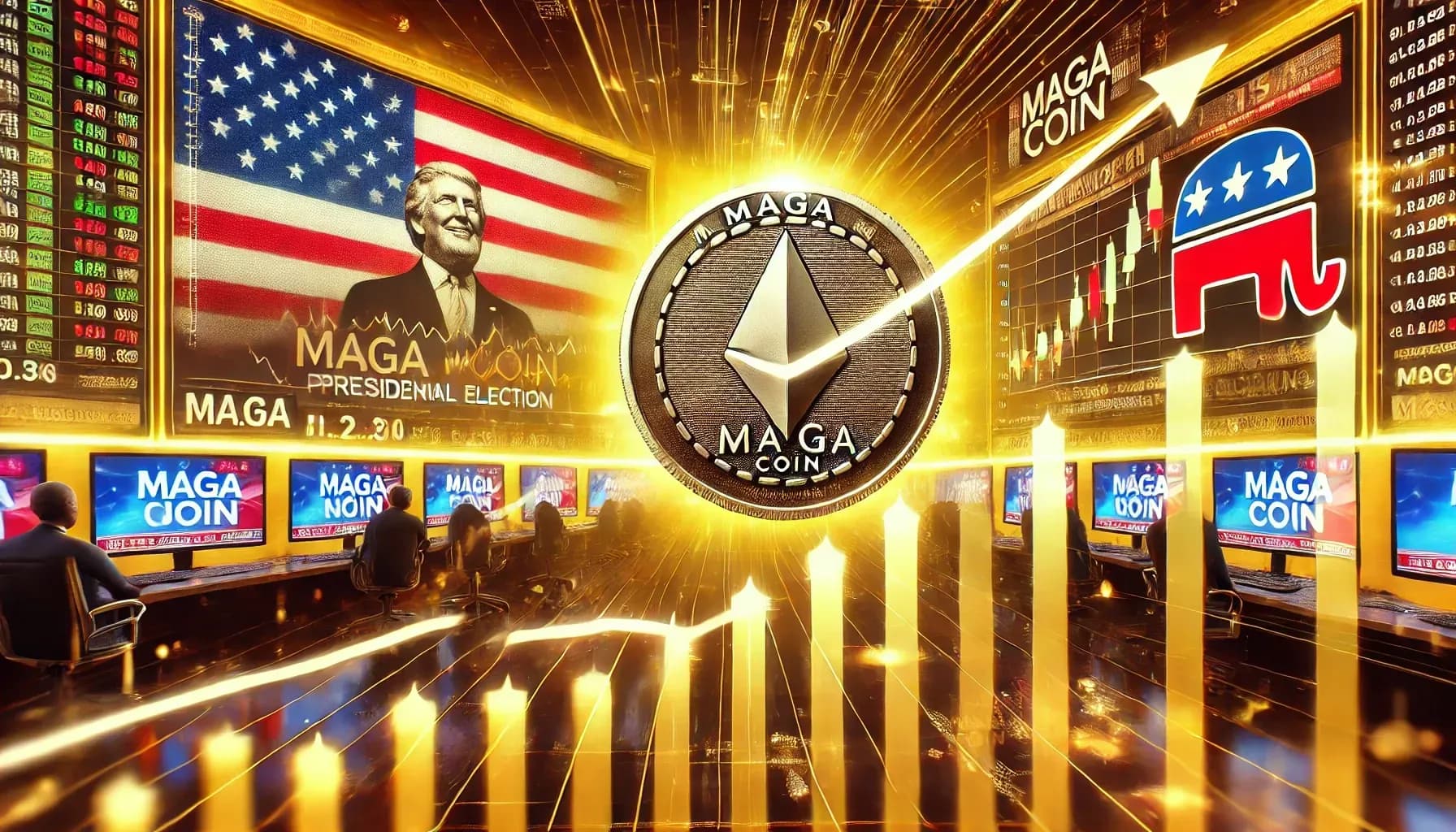 Mercado de Criptomoedas Disparando com Previsão de Eleição dos EUA por Trump, MAGA ($TRUMP) Ganha 12%
