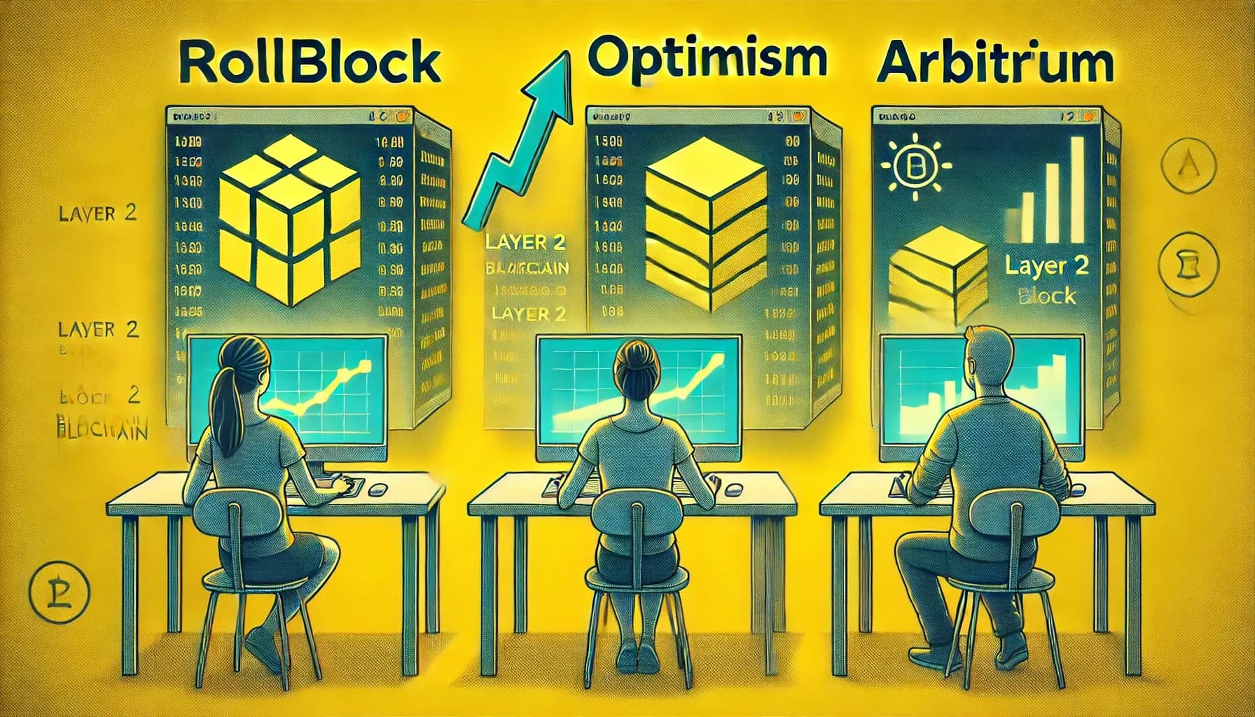 يظهر التفاؤل أملًا في الانتعاش بينما يتراجع Arbitrum  ويكتسب Rollblock

