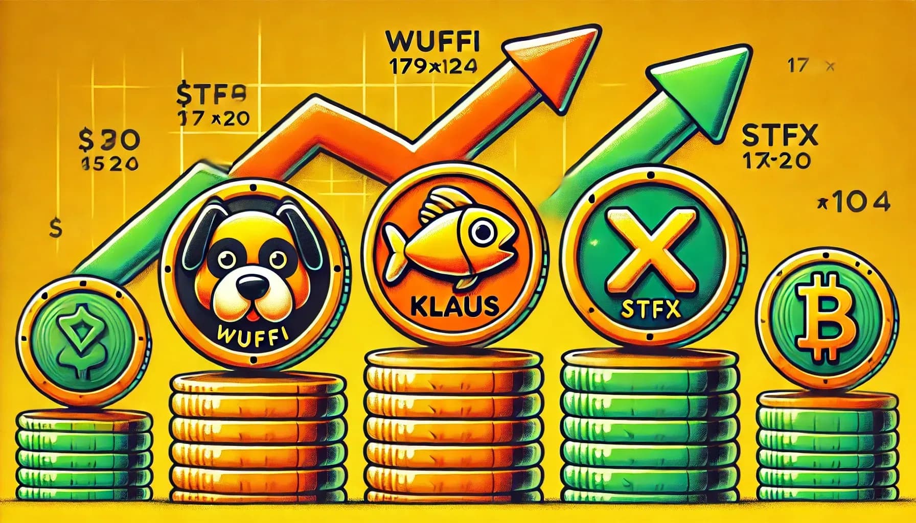 Wuffi、Klaus和STFX领跑，加密货币市值下降1.4%
