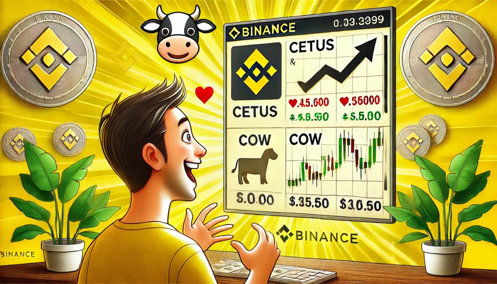 CETUS та COW злетіли більше, ніж на 70% перед лістингом на Binance у день результатів виборів в США

