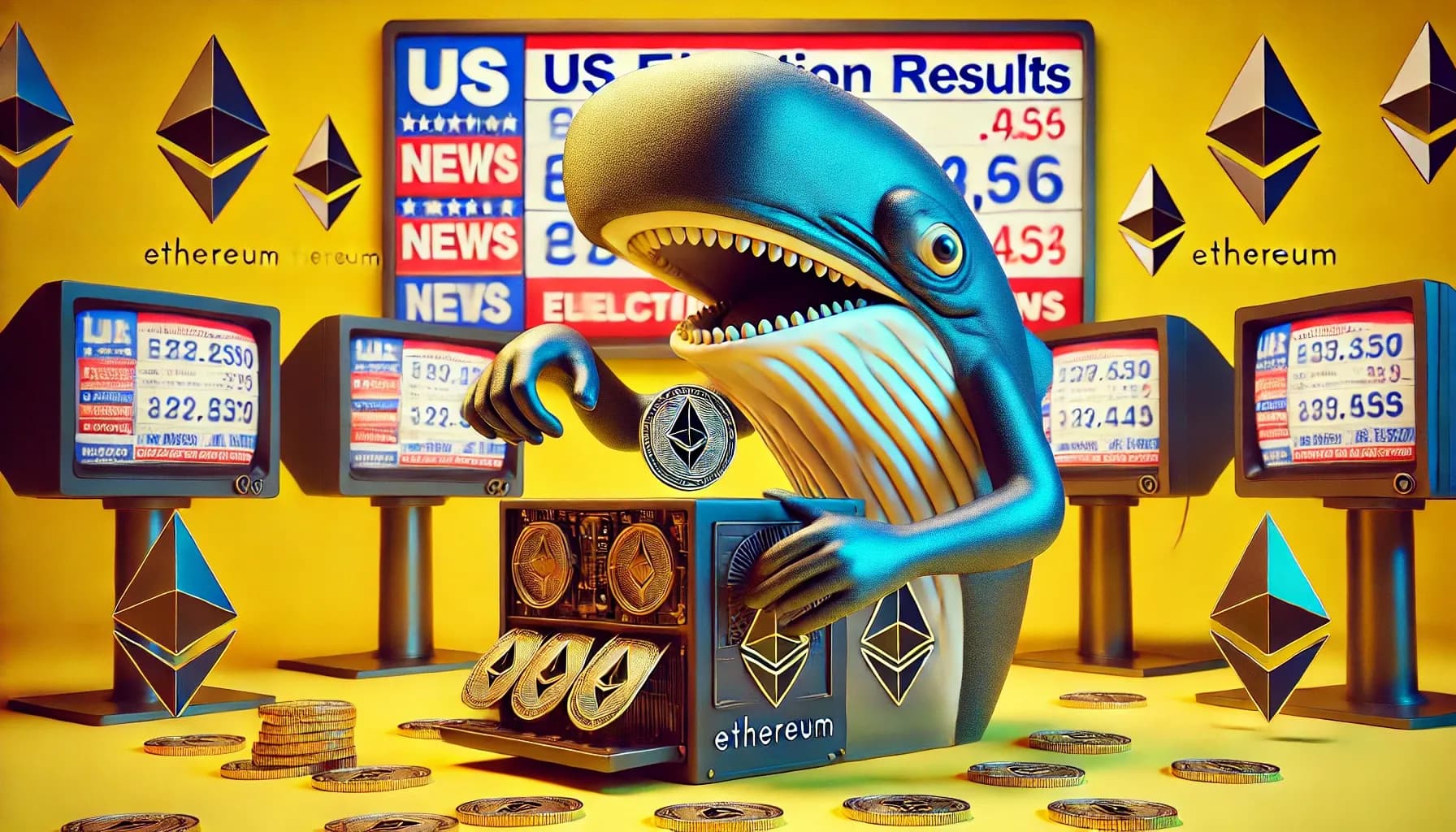 以太坊巨鯨因特朗普勝選套現，推動 ETH 上揚
