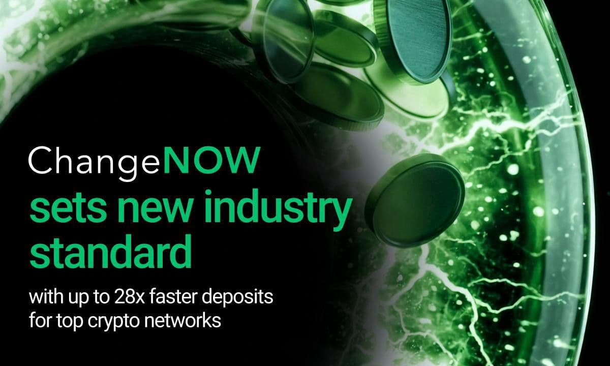ChangeNOW Reports Deposit Speeds Up to 28x Faster on Leading Crypto Networks
