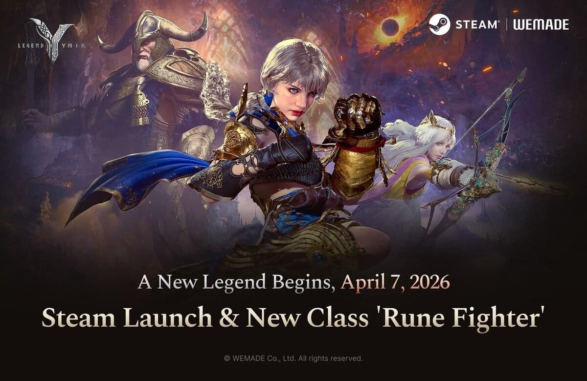 WEMADE's Legend of YMIR Launches on Steam April 7 with New Combat Class