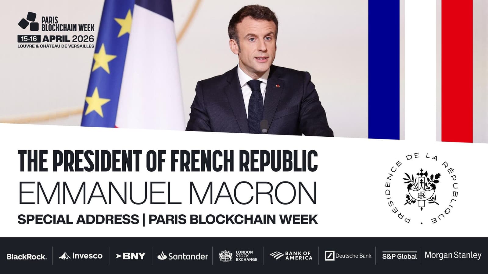 Emmanuel Macron houdt speciale toespraak op Paris Blockchain Week: een primeur voor een zittende G7-president op een institutionele conferentie over digitale activa
