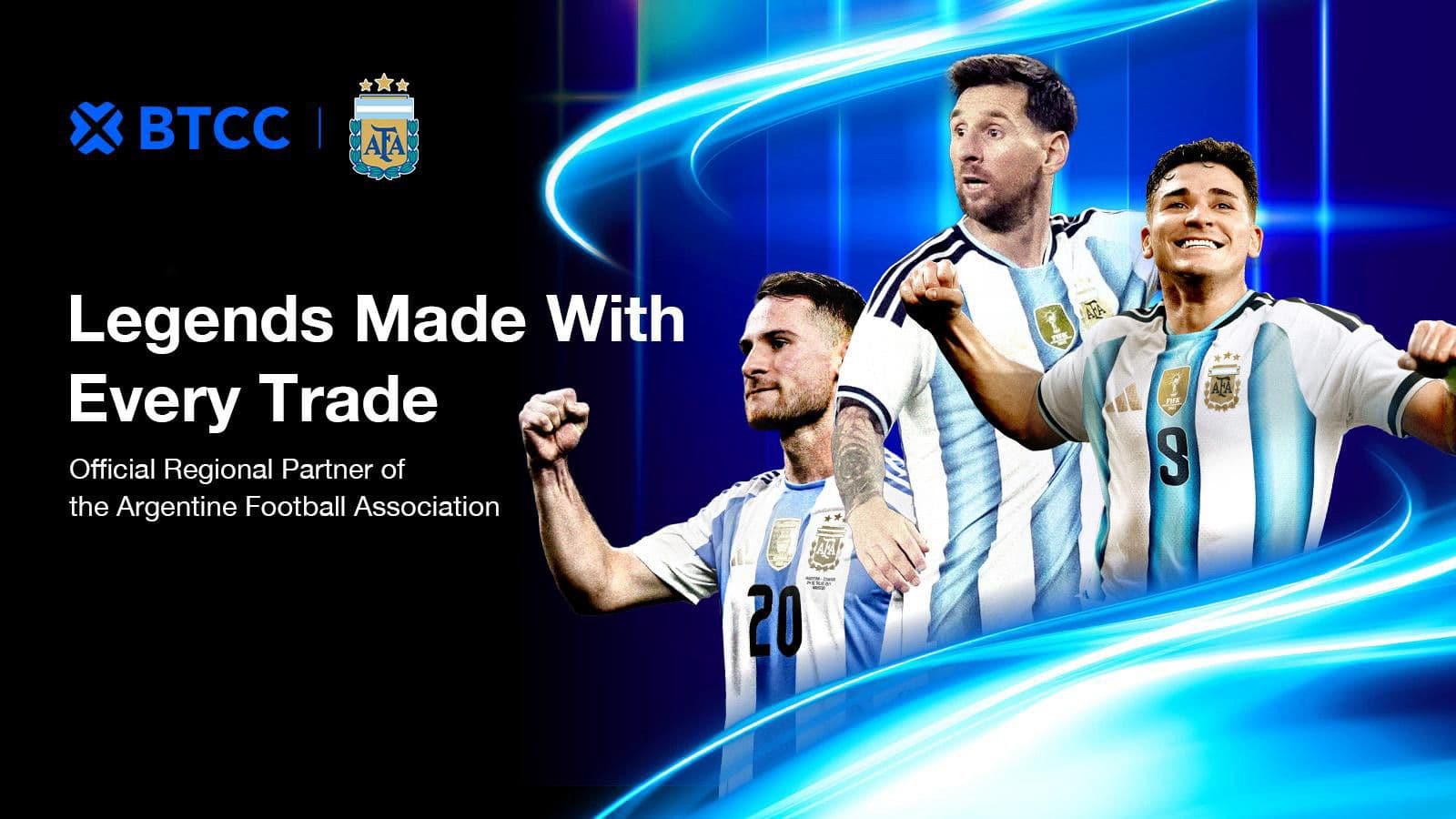 BTCC Exchange nombrado socio regional oficial de la Selección Argentina
