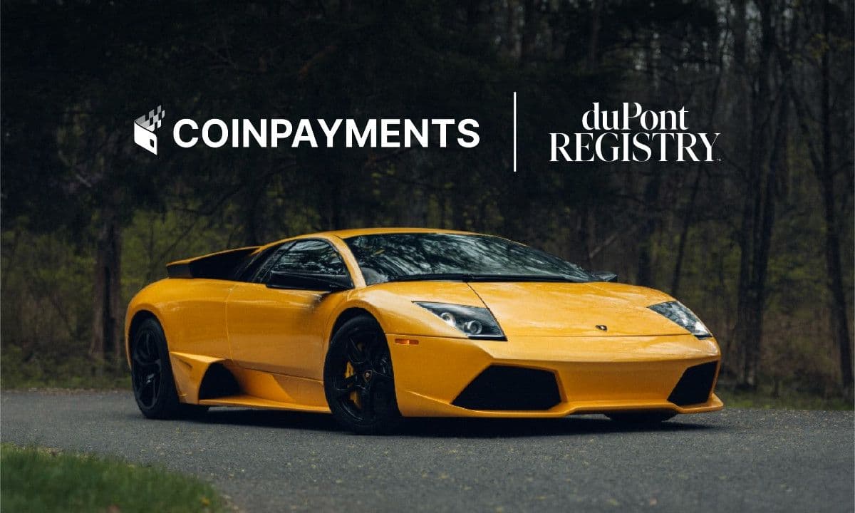 COINPAYMENTS와 duPont REGISTRY 그룹, 세계 최고급 럭셔리 자동차 마켓플레이스의 디지털 결제 인프라를 구축하기 위한 제휴 발표
