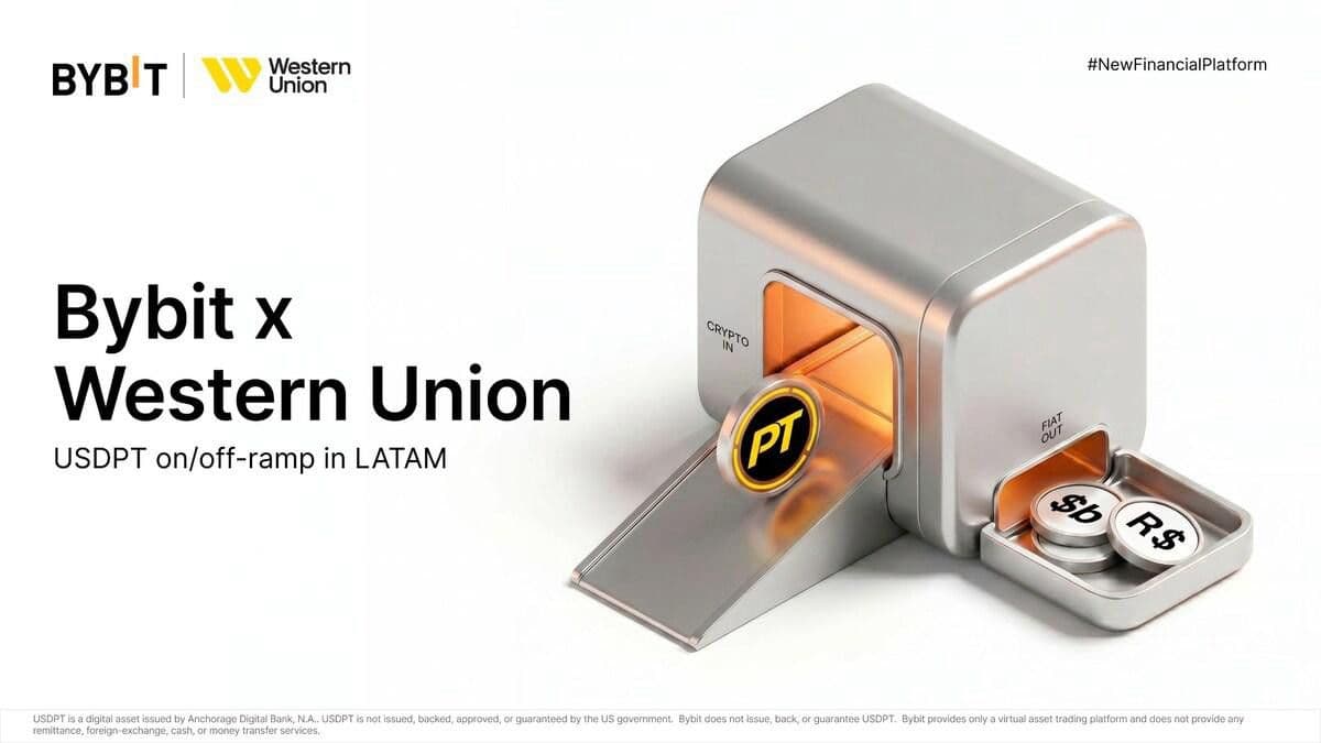 Bybit Becomes First Major Crypto Exchange to Integrate Western Union's USDPT Stablecoin, Bridging Two Financial Worlds Through One Stablecoin