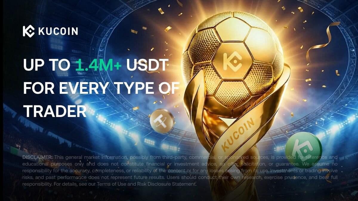 KuCoin Launches Crypto Cup With Up to 1,400,000 USDT Reward Pool During Global Football Season