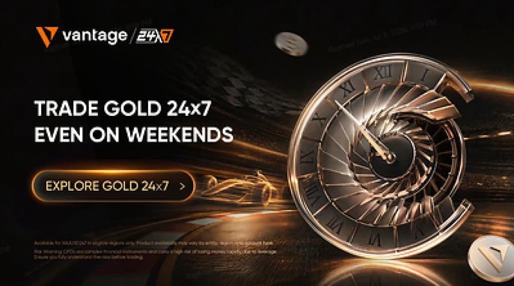 Vantage Introduces 24/7 Gold CFD Trading with XAUUSD247