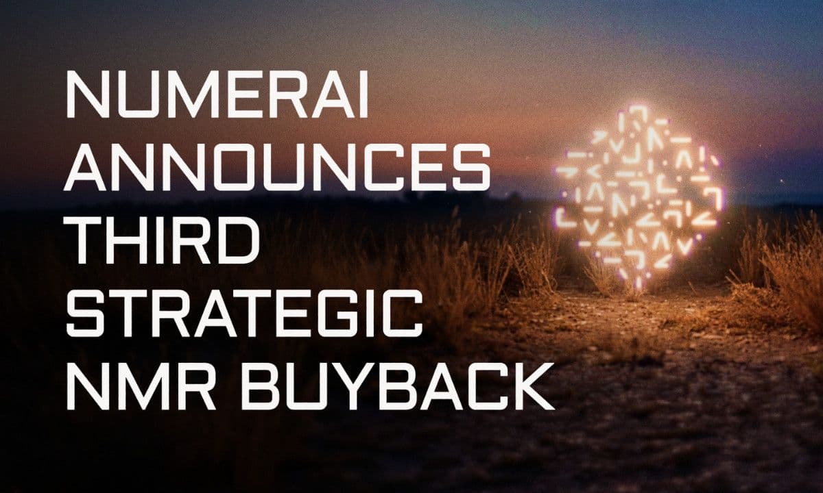 Numerai Completes Third Strategic NMR Buyback, Bringing Total Repurchases to $3.2 Million