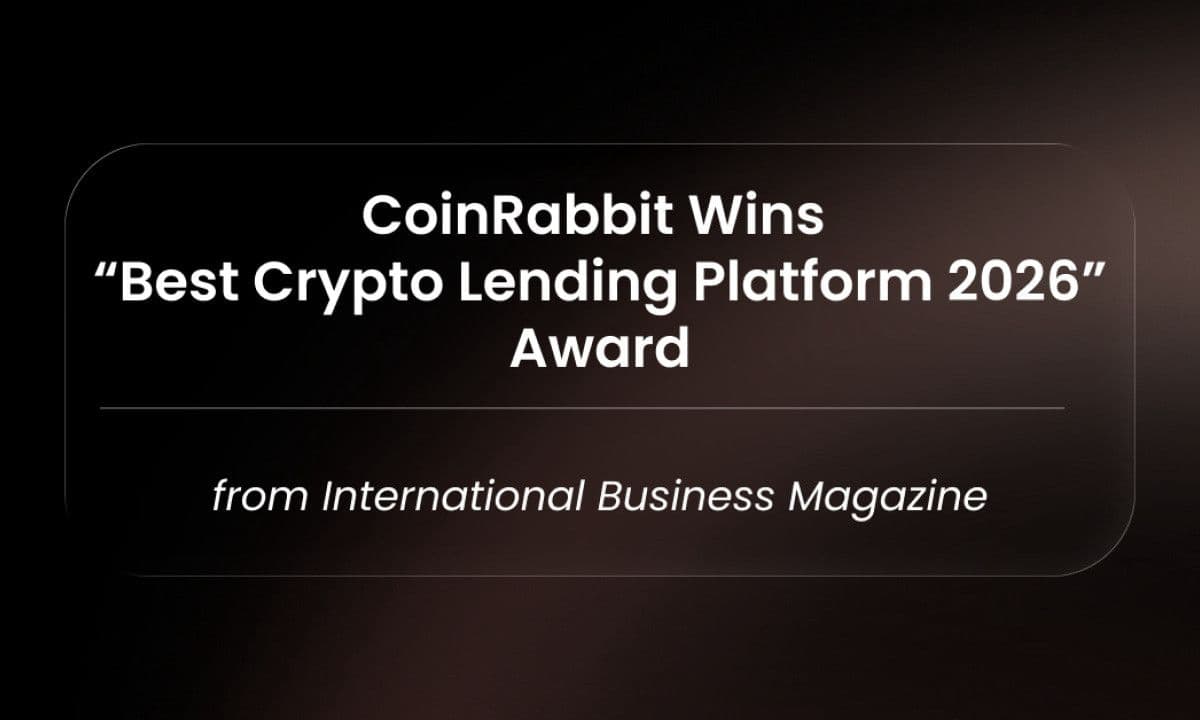 CoinRabbit Wins “Best Crypto Lending Platform 2026” Award from International Business Magazine
