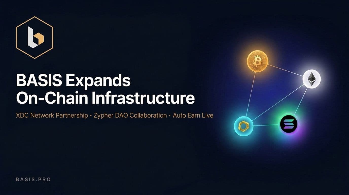 BASIS.pro Expands On-Chain Infrastructure with XDC Network Partnership and Zypher DAO as Auto Earn Goes Live