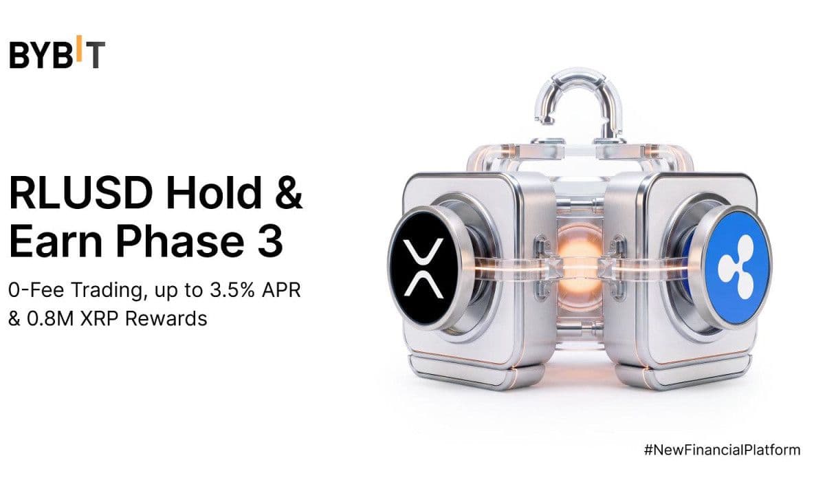 Bybit Renews RLUSD Hold &amp; Earn Phase 3 with Zero-Fee Spot Trading and 800,000 XRP Rewards