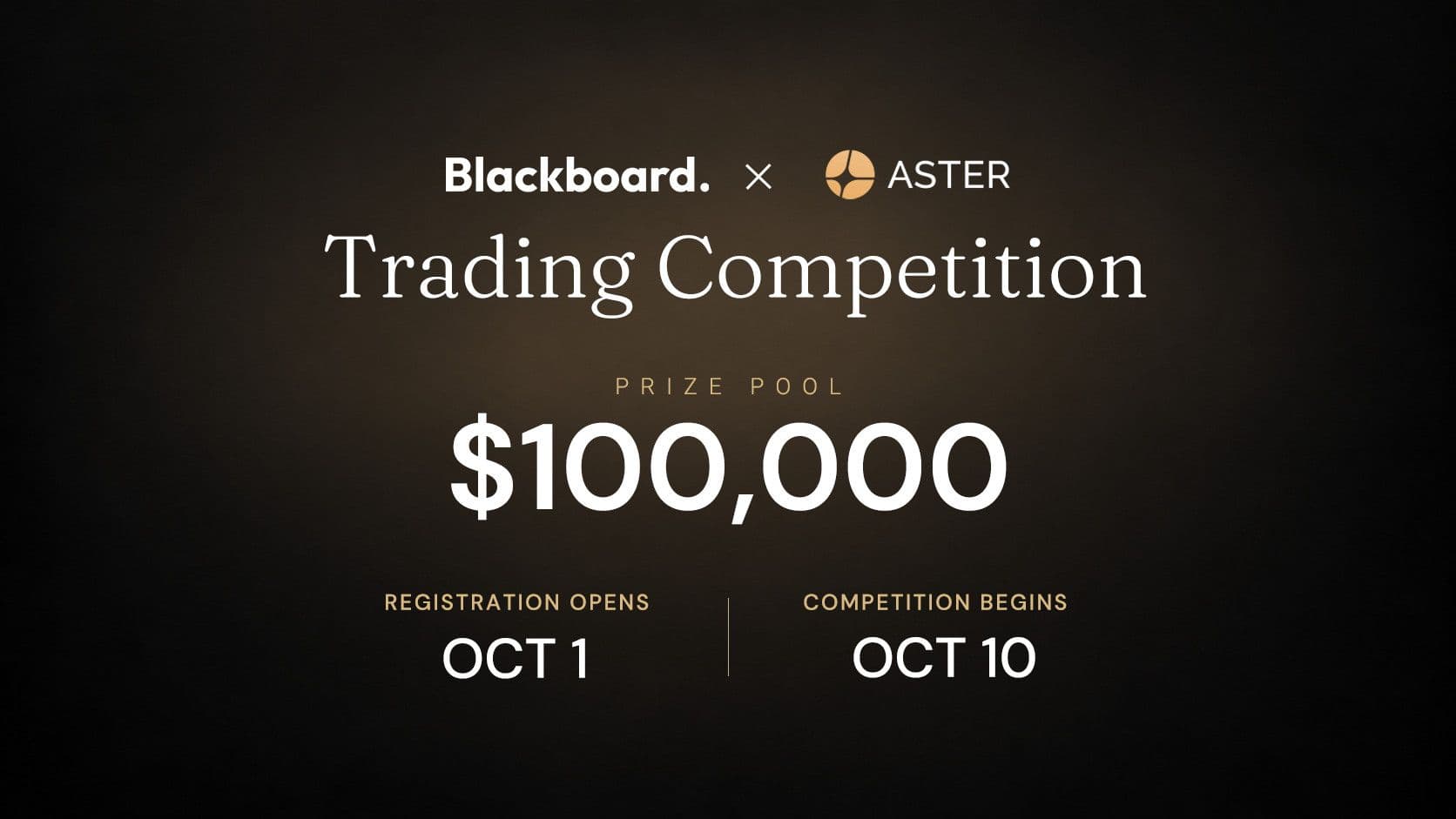 Blackboard จับมือ Aster เปิดศึกเทรดครั้งแรก ชิงรางวัลรวมสูงสุดถึง 100,000 ดอลลาร์
