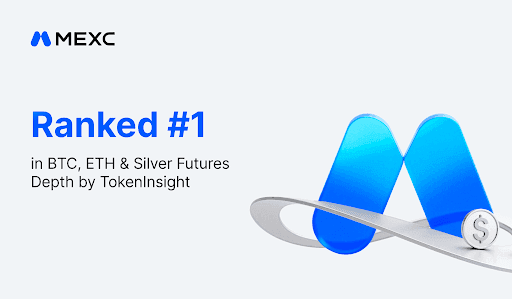 MEXC Ranks No. 1 in Near-Touch BTC, ETH and Silver Futures Depth, TokenInsight's July Liquidity Report Shows