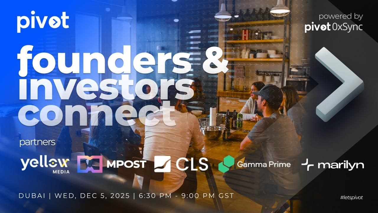 Pivot anuncia “Founders & Investor Connect, Dubai” — um encontro de networking Web3 exclusivo durante a Binance Blockchain Week