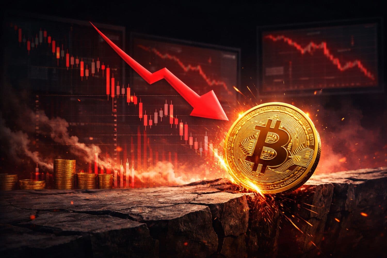 Warum Bitcoin weiter fällt, obwohl der Hebel abgebaut wurde – und was das auf tief verstörende Weise offenlegt