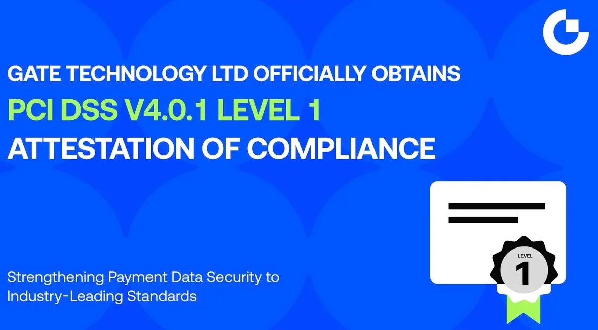 Gate Technology Ltd erreicht die PCI-DSS-v4.0.1-Level-1-Compliance und stärkt damit die Zahlungssicherheit in Europa