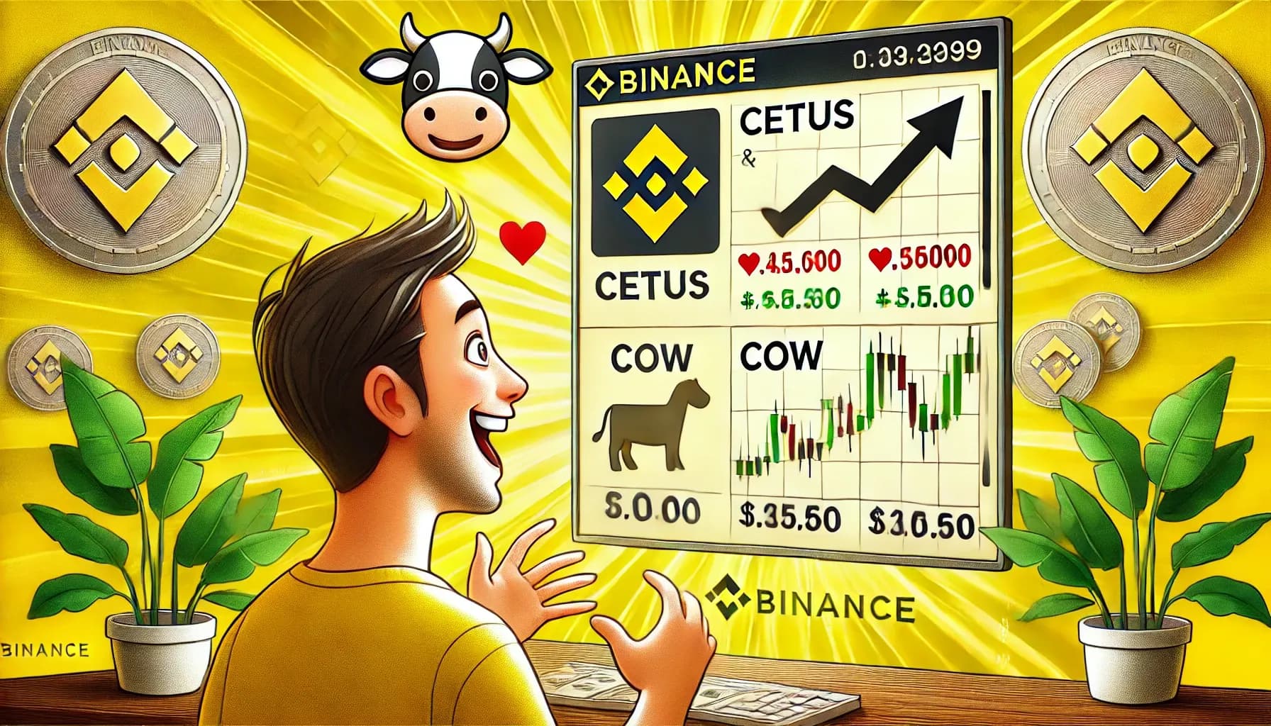 CETUS와 COW, 미국 선거 결과 발표일에 바이낸스 상장을 앞두고 70% 이상 급등