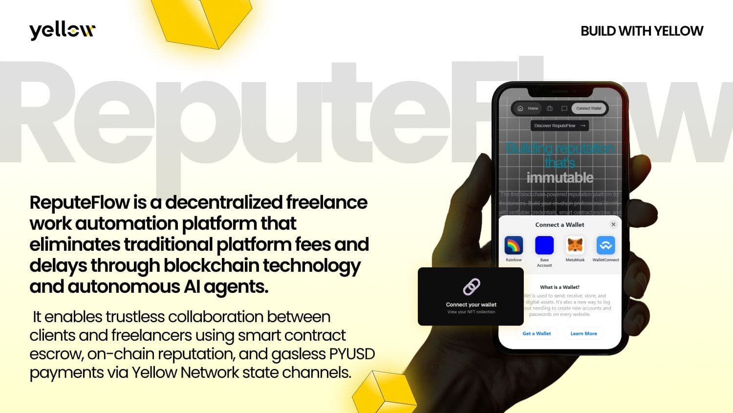 ReputeFlow використовує Yellow SDK для запуску платформи фрілансера з нульовими комісіями