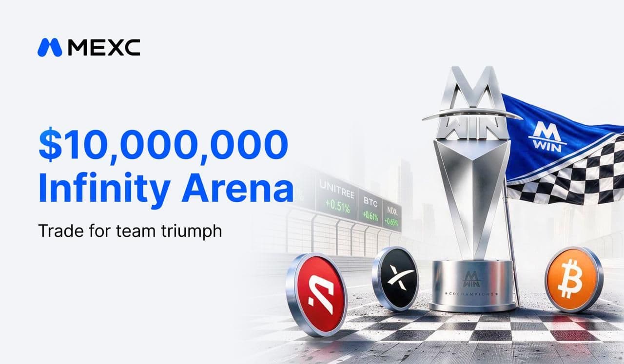 MEXC เปิดศึก “Win: Infinity Arena” ชิงรางวัลรวมสูงสุด 10 ล้าน USDT พร้อมเทรดหุ้นค่าธรรมเนียม 0%