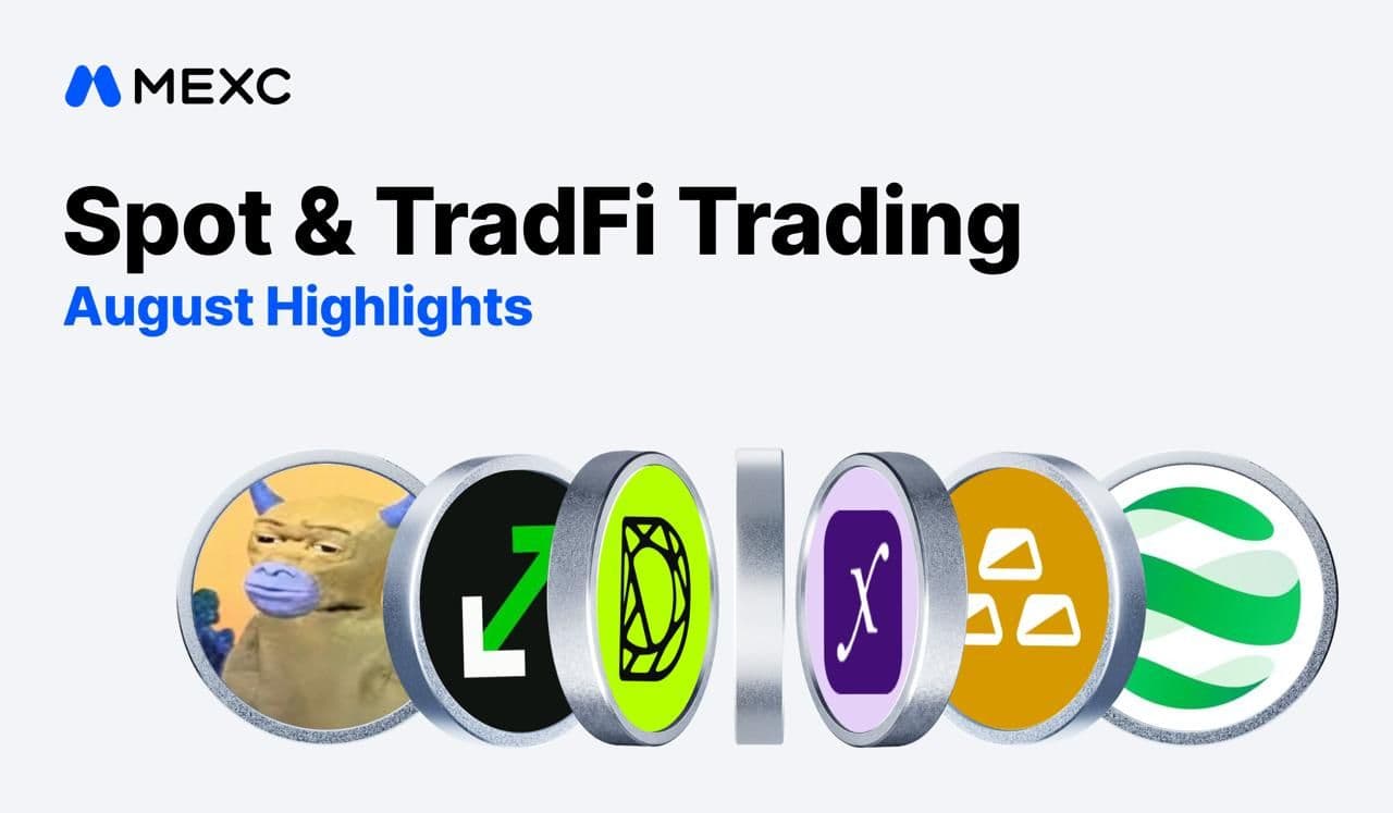 MEXC Reports 21% MoM Growth in New-Token Traders and 31% Increase in Tokenized Stock Trading Volume in August