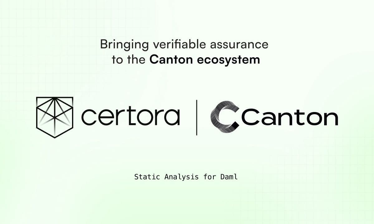 Certora Wins Canton Foundation Grant to Enable Trust in Multi-Party Systems
