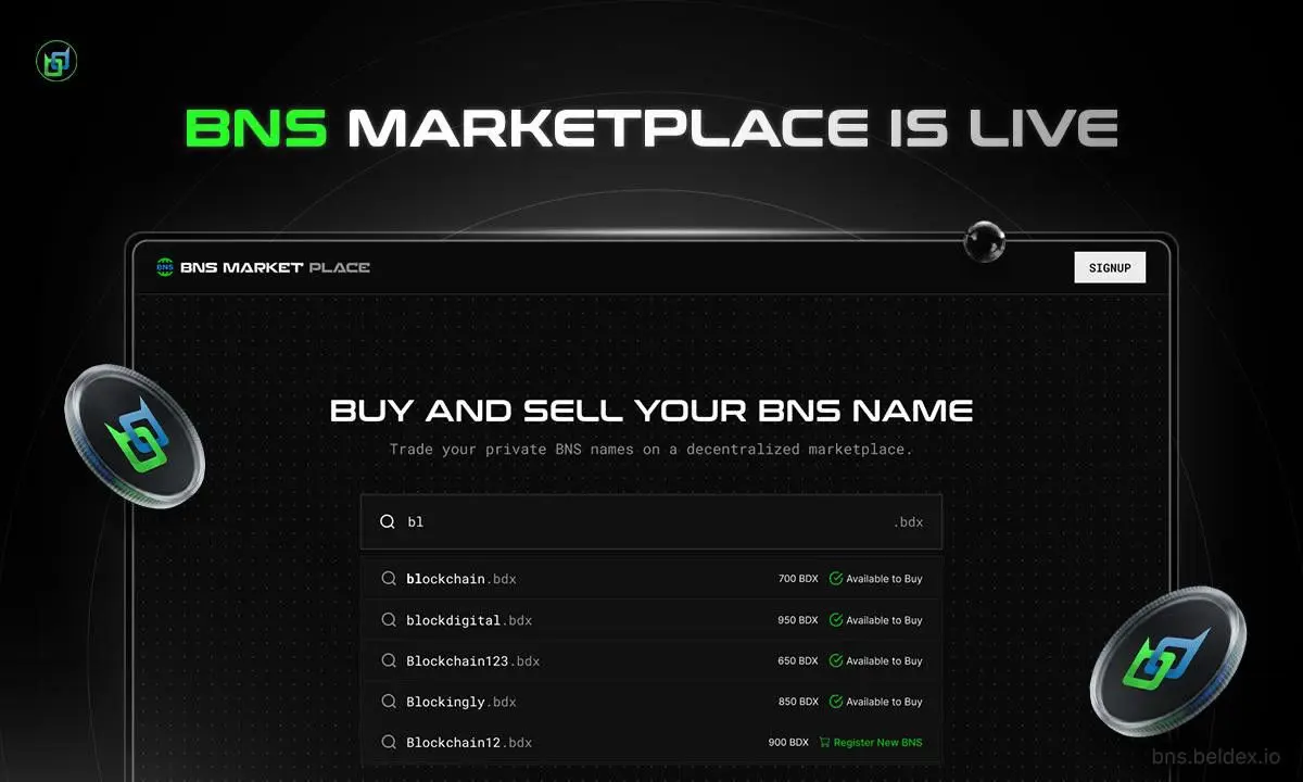 Beldex Launches BNS Marketplace, Expanding Digital Ownership Across the Ecosystem