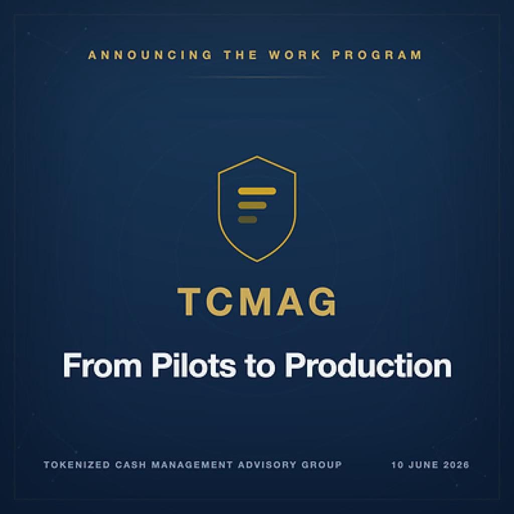 Tokenized Cash Management Advisory Group Publishes the Scope of Its Work Program