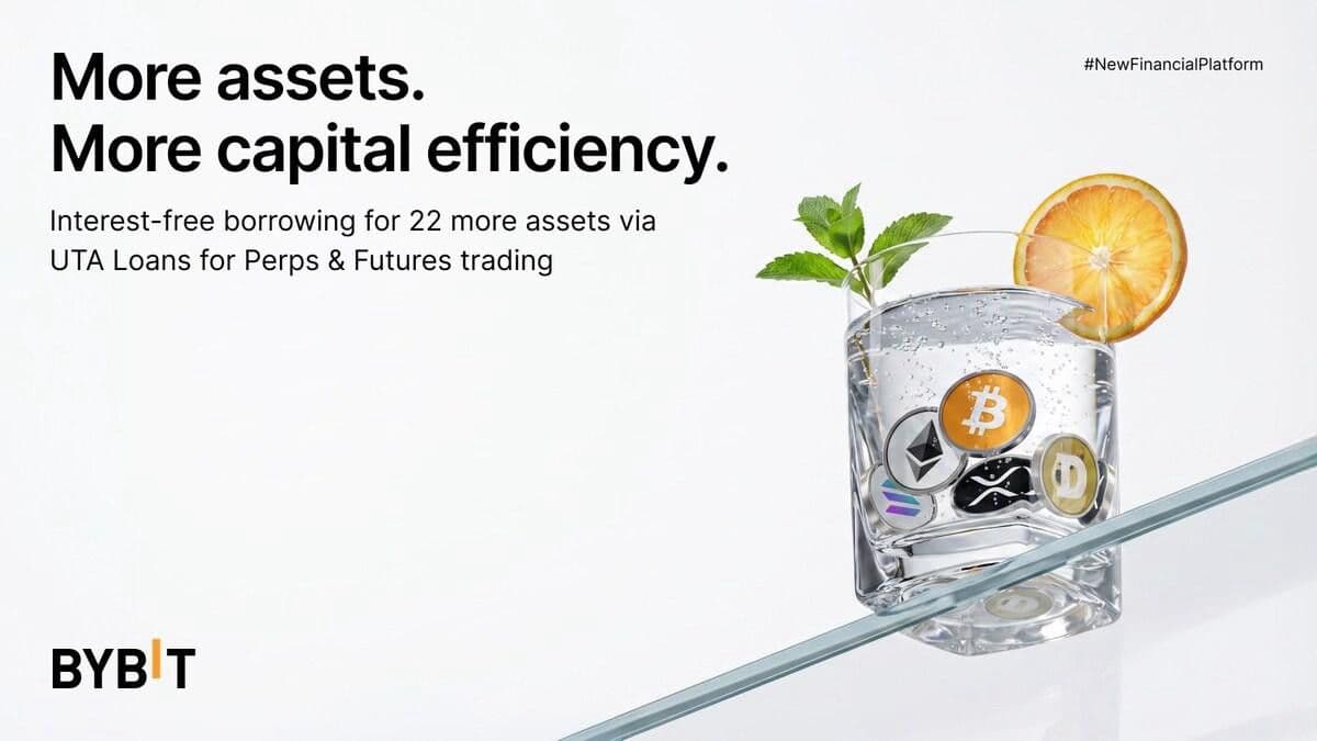 منصة Bybit توسّع خدمة الاقتراض بدون فوائد عبر حساب التداول الموحّد إلى 24 أصلًا لتعزيز كفاءة استخدام رأس المال