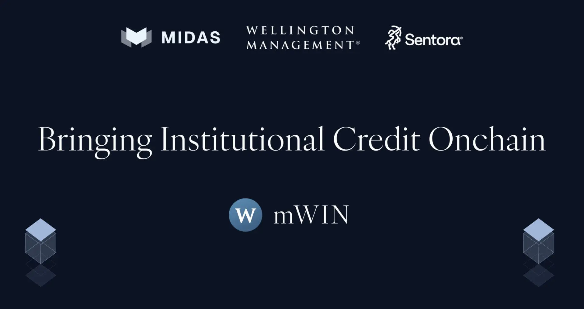 Midas lança mWIN: estratégia institucional de crédito onchain em parceria com a Wellington Management