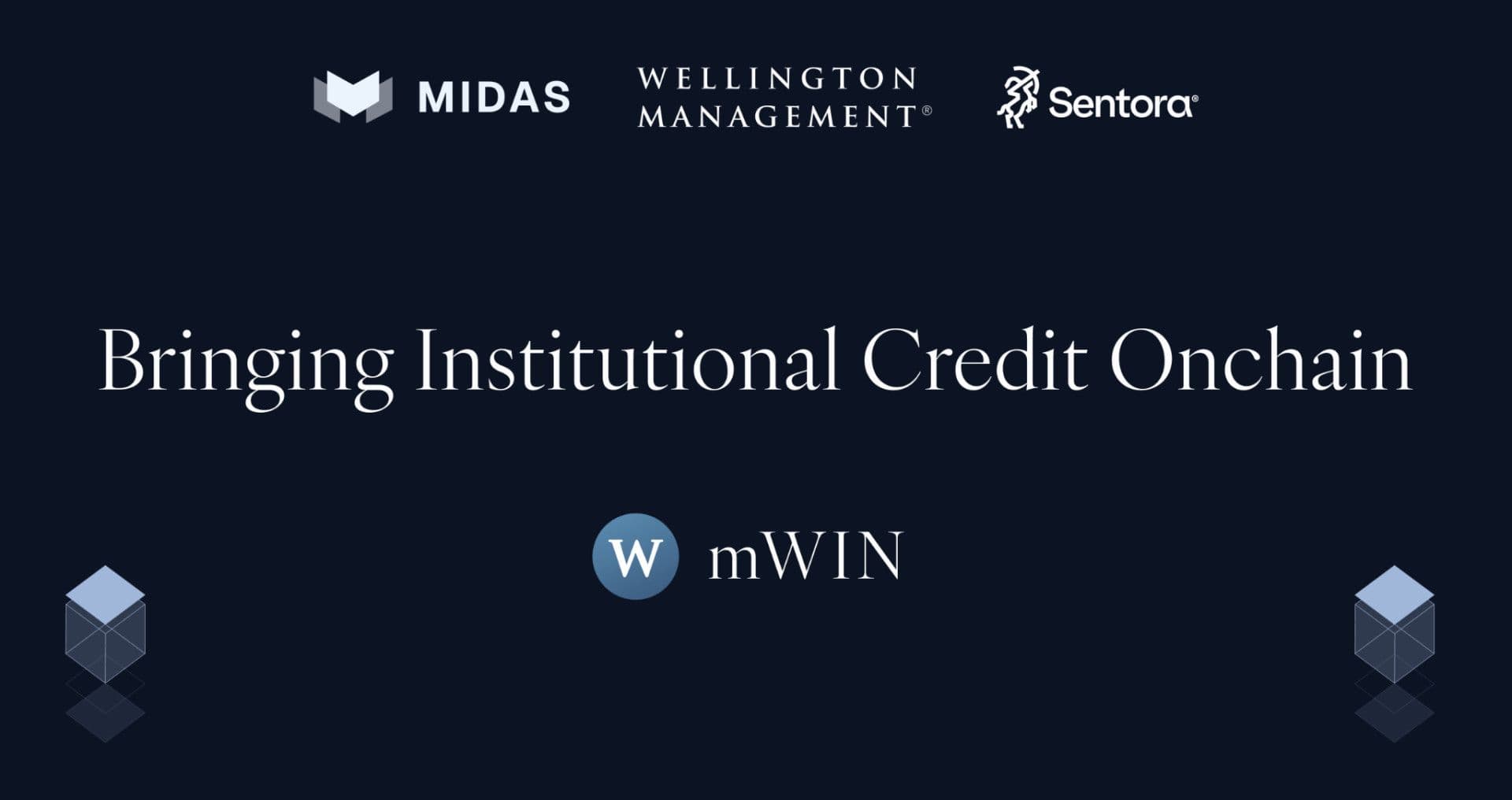 Midas lança mWIN: estratégia institucional de crédito onchain em parceria com a Wellington Management