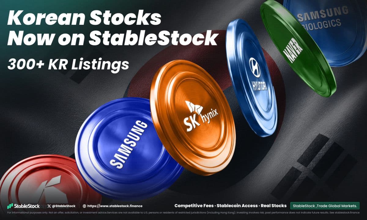 StableStock บุกตลาดเกาหลี เปิดเทรดหุ้น–ETF เกาหลีมากกว่า 300 รายการด้วยสเตเบิลคอยน์