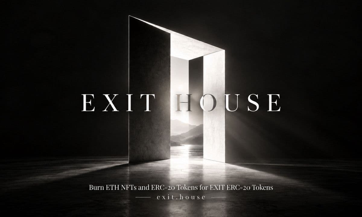 EXIT HOUSE se lance sur Ethereum et permet aux détenteurs de se défaire de NFT et de tokens contre du EXIT