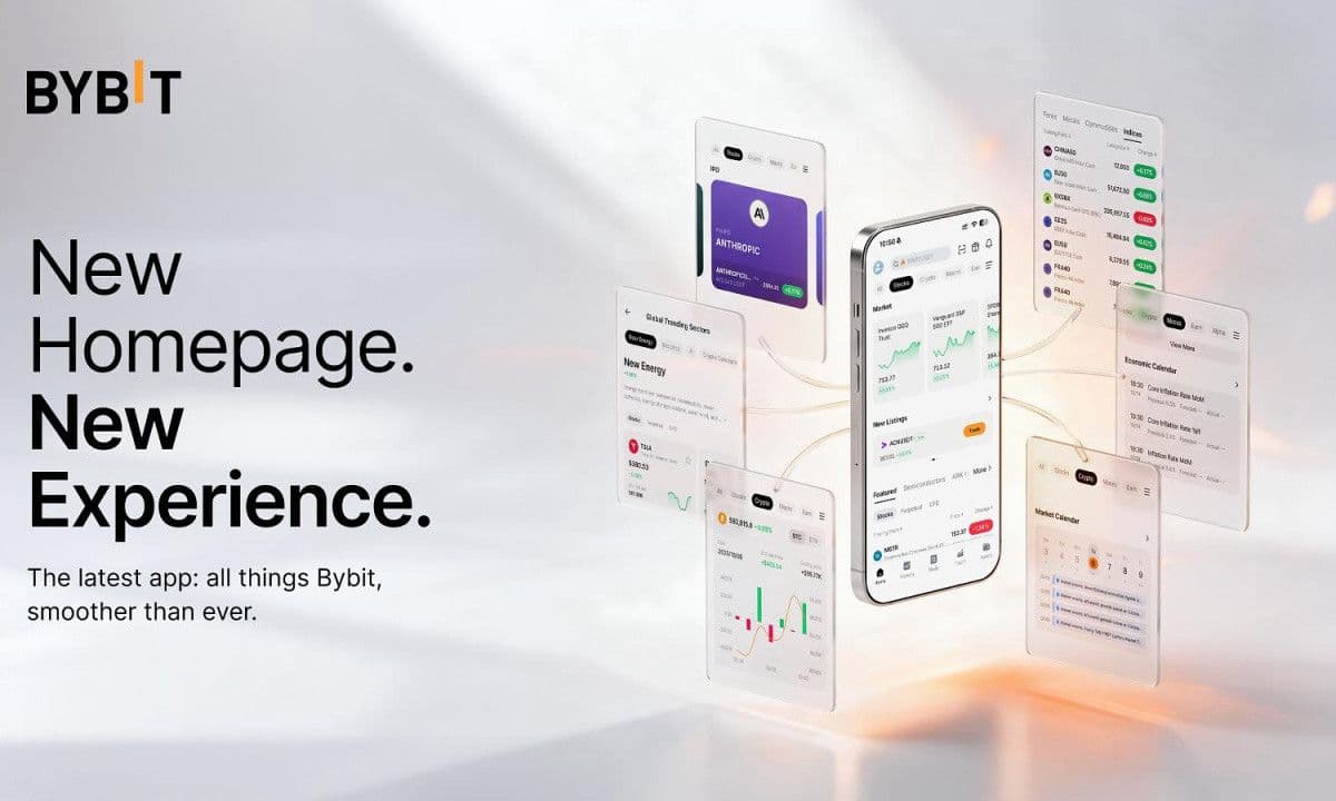Bybit重塑应用定位新金融平台 一体化接入加密资产、股票、宏观资产、理财与策略信号